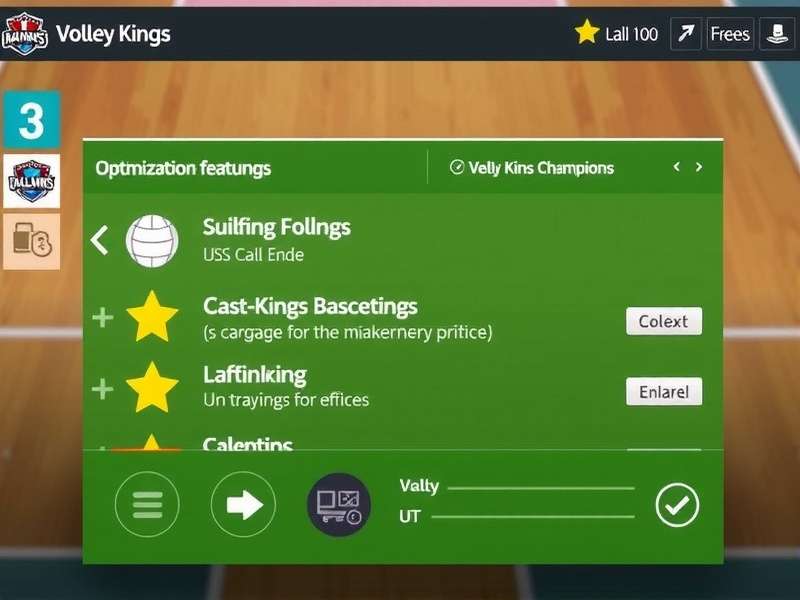 Technical Optimizations for Indian Players Volley Kings Champions Optimization Features